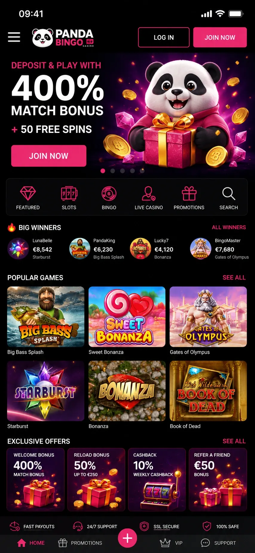 Panda Bingo Casino